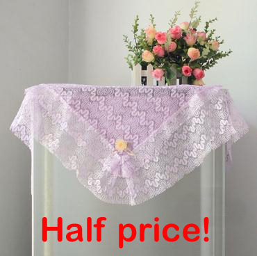 ũ  ߰ ̽ Ź  Ƽ ̺ Ŀ 簢 ȭƮ ̺ õ Ϲ    ũ ׸ /Crochet Lace Tablecloth Fabric Tea Table Cover Rectangular White Table Clot